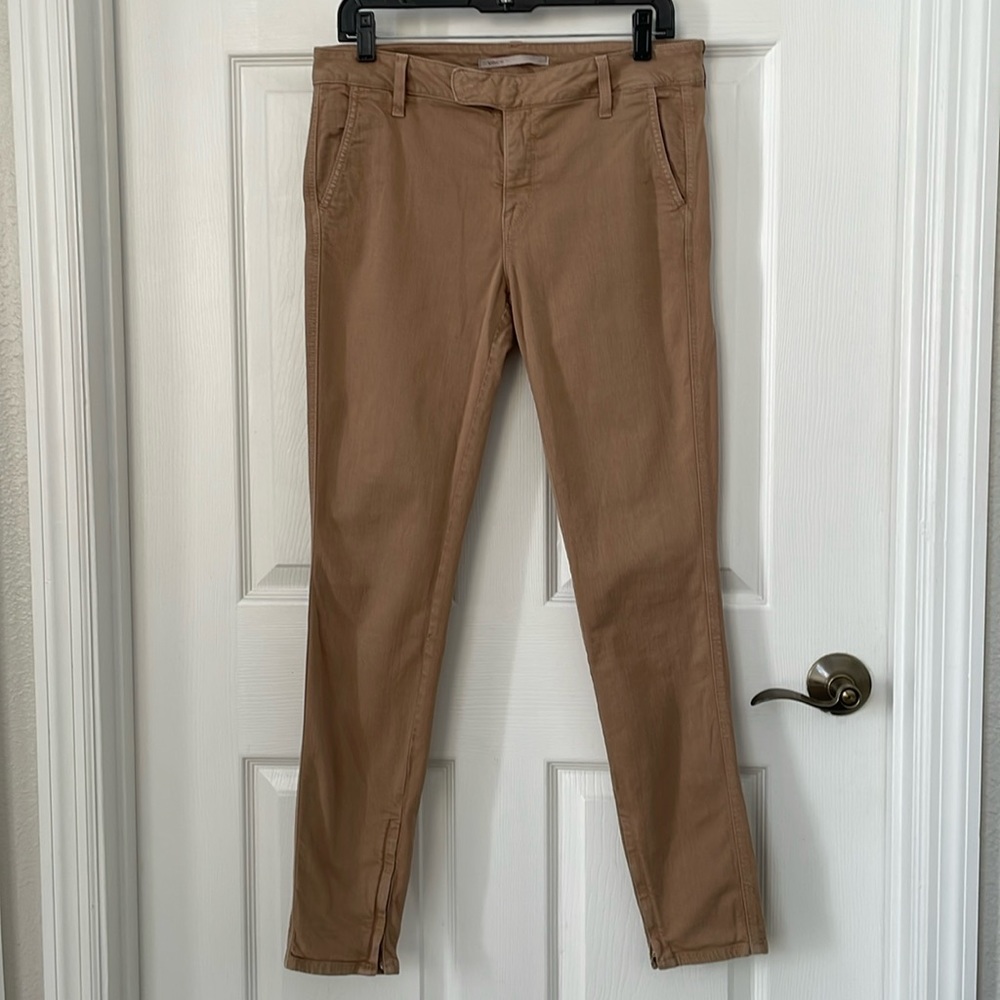 Vince men’s crop skinny trousers in desert tan